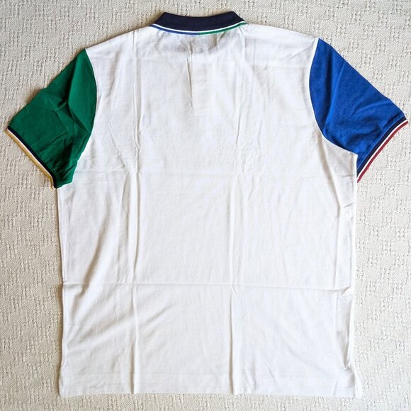 POLO RALPH LAUREN Classic Fit Mesh Polo Shirt White Cotton XXL NEW with tags - Picture 4 of 7